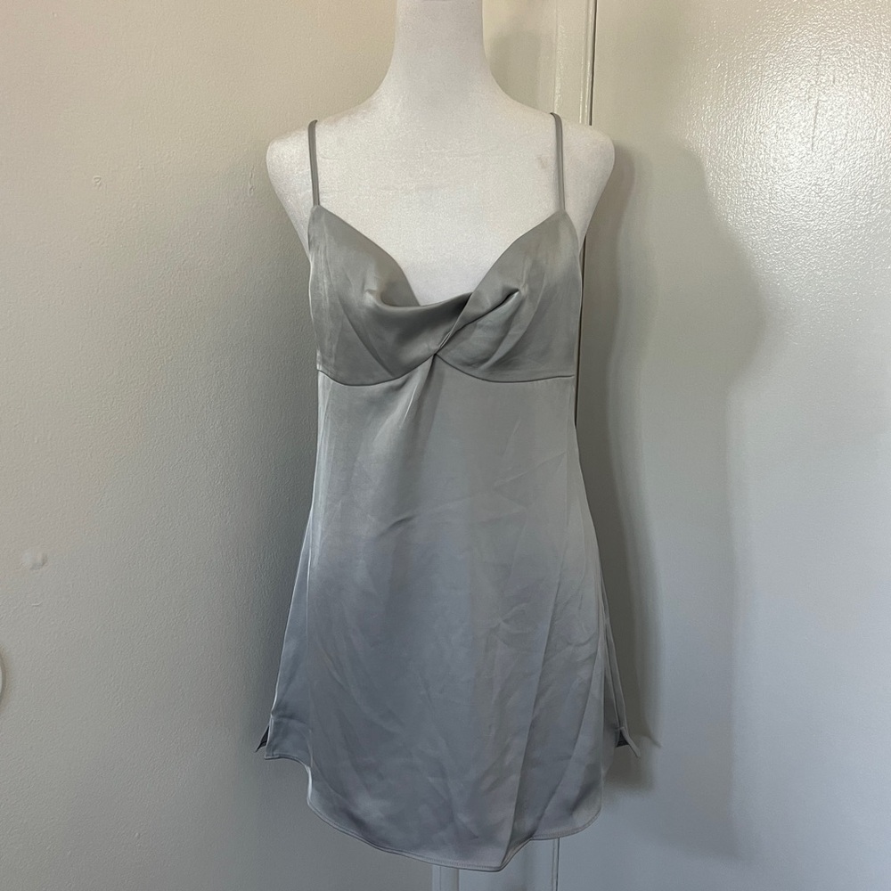 BP Twist Front Satin Minidress - Picture 2 of 5